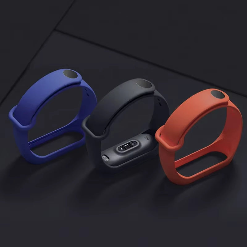 Strap for Xiaomi Mi Band 3 4 5 6 7 Sport Bracelet Silicone Wrist Strap for Xiaomi Mi Band 7 6 5 4 3 Bracelet (Excluding Watch)